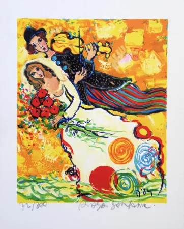 Litografia Sorkine -  Mariage au violon