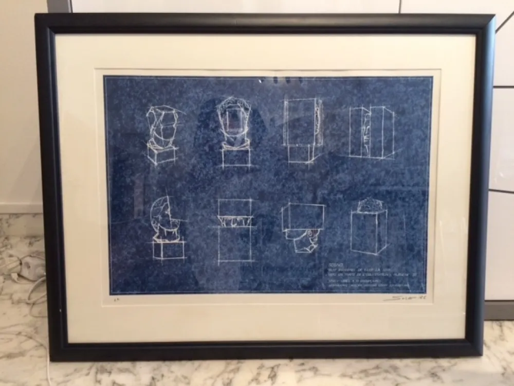 Litografia Sosno - Huit manières de filer la soie