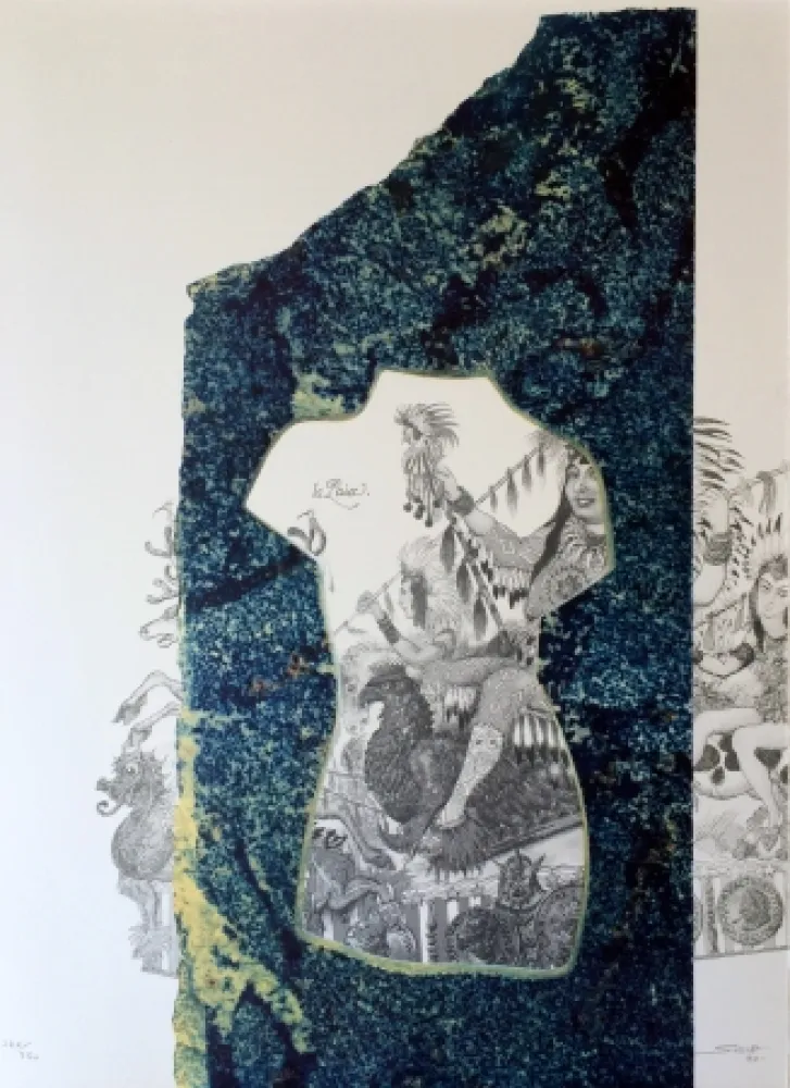 Litografia Sosno - La liberté Carnaval de Nice