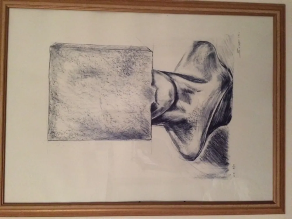 Litografia Sosno - Tete au carré