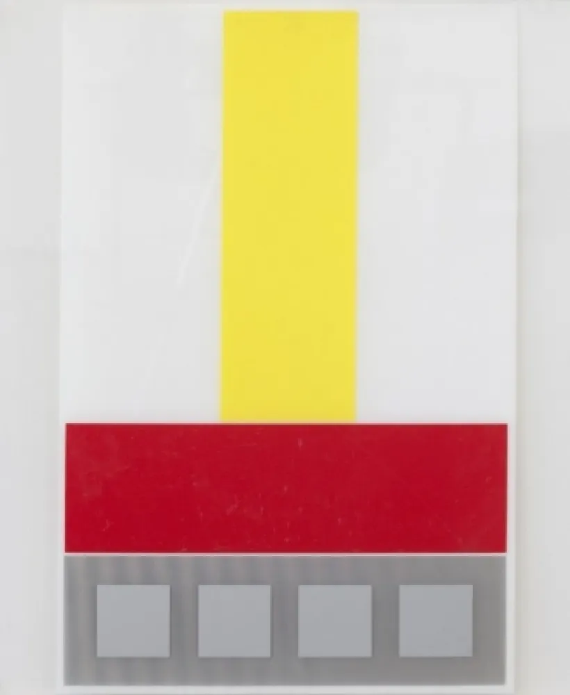 Multiplo Soto - Composicion en Amarillo Blanco y Rojo