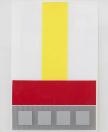 Multiplo Soto - Composicion en Amarillo Blanco y Rojo