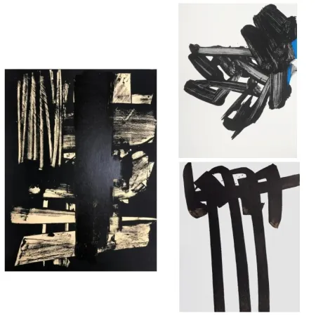 Litografia Soulages - 3 Lithographs