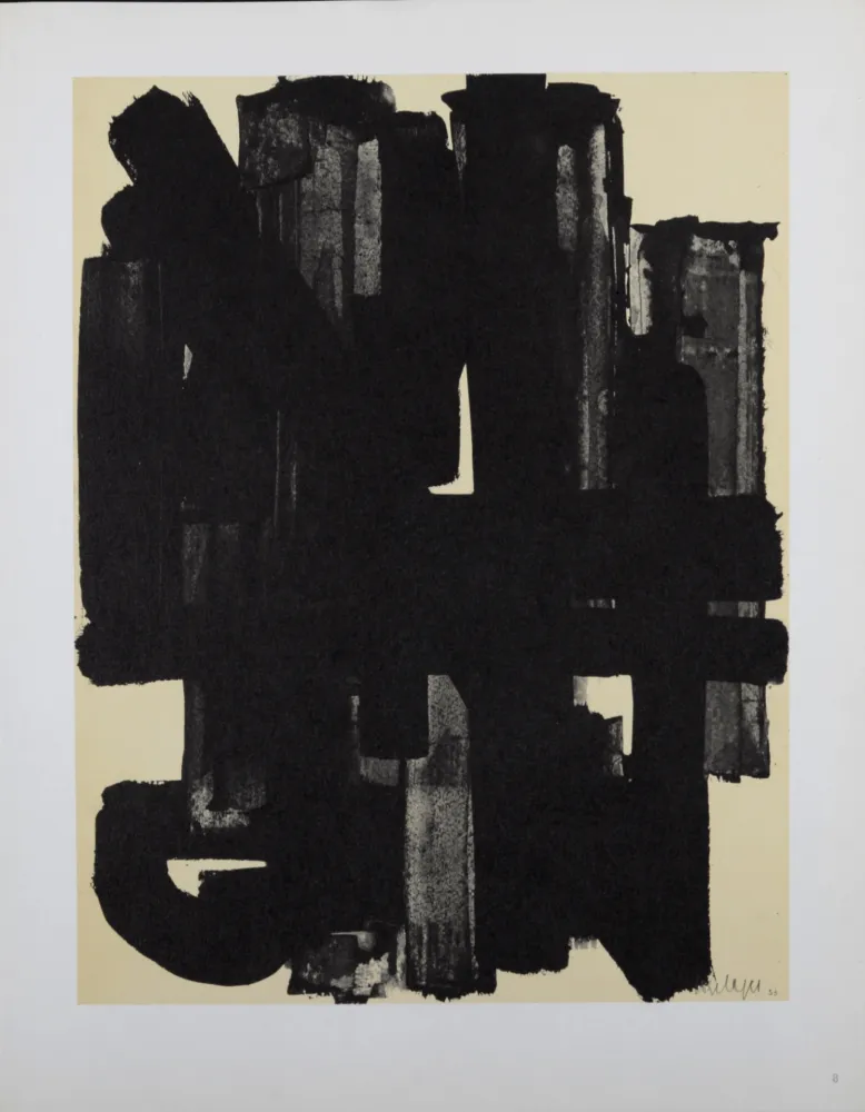 Litografia Soulages (After) - Composition #5, 1962