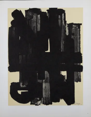 Litografia Soulages (After) - Composition #5, 1962