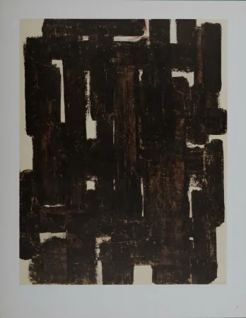 Litografia Soulages (After) - Composition #7, 1962