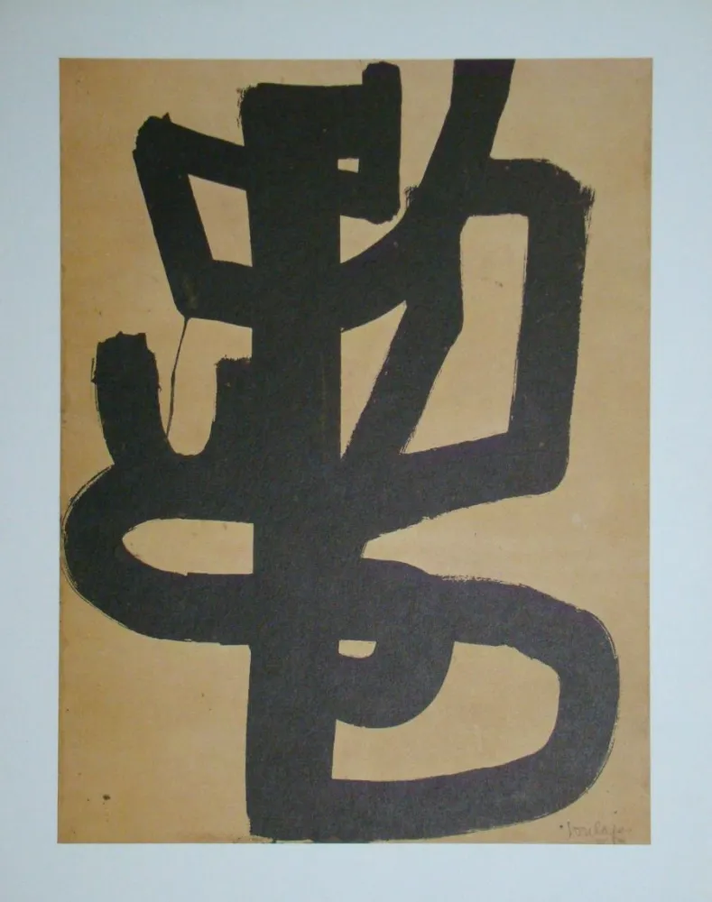 Litografia Soulages (After) - Peinture sur papier - 1947