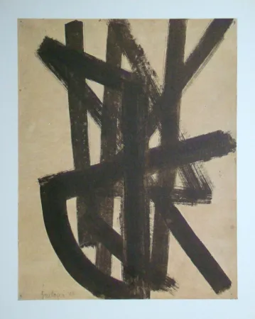 Litografia Soulages (After) - Peinture sur papier - 1948