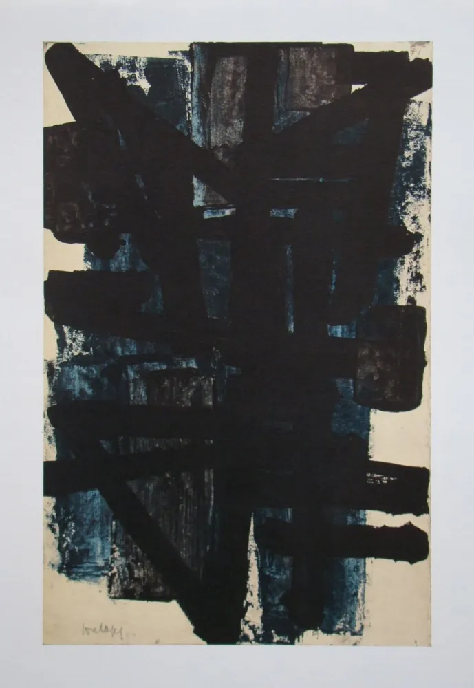 Litografia Soulages (After) - Peinture sur papier - 1950