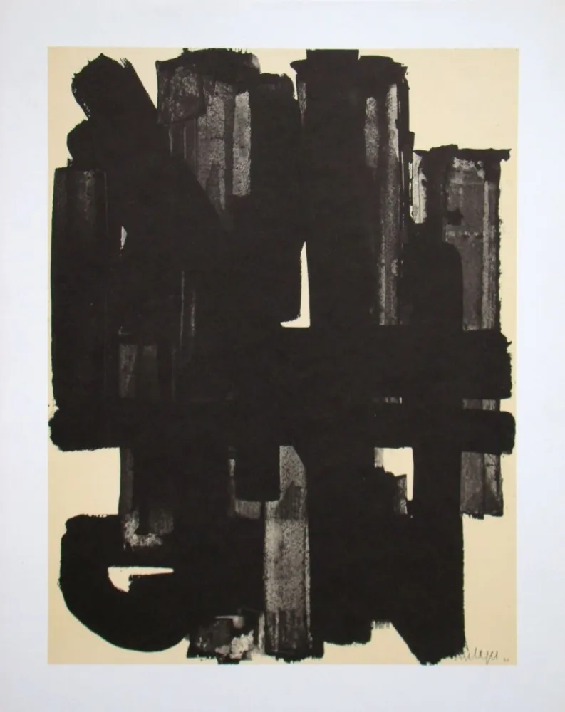 Litografia Soulages (After) - Peinture sur papier - 1953
