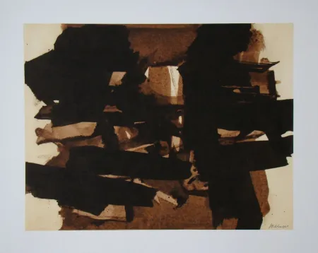 Litografia Soulages (After) - Peinture sur papier - 1960