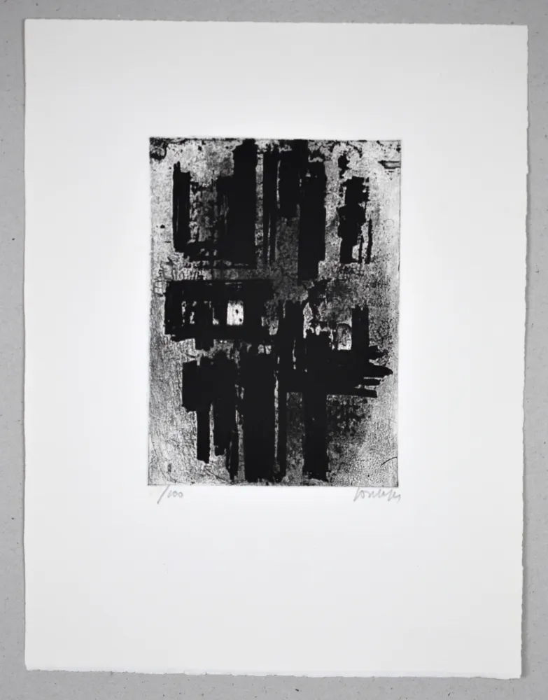 Acquaforte Soulages - Eau forte IV
