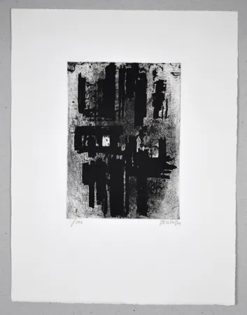Acquaforte Soulages - Eau forte IV