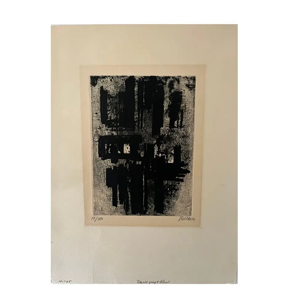 Litografia Soulages - Eau-Forte IV (1957) 