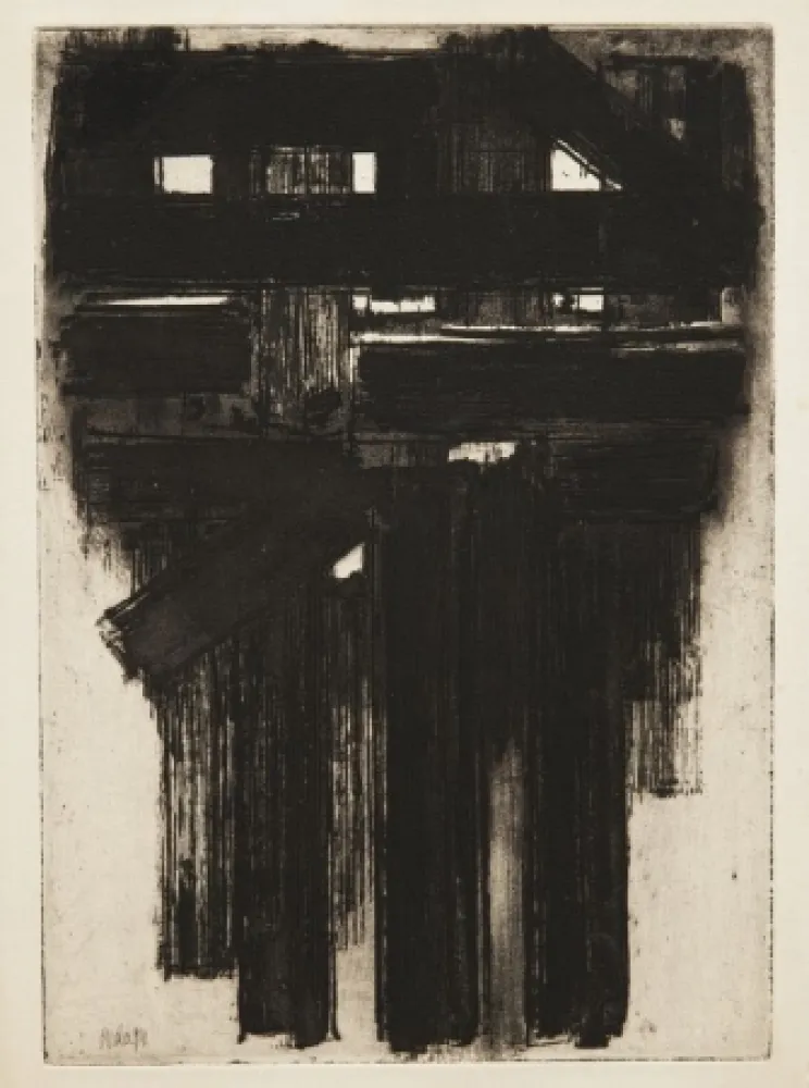 Acquaforte Soulages - Eau-forte n° III