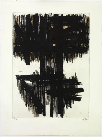 Acquaforte Soulages - Eau forte originale 6