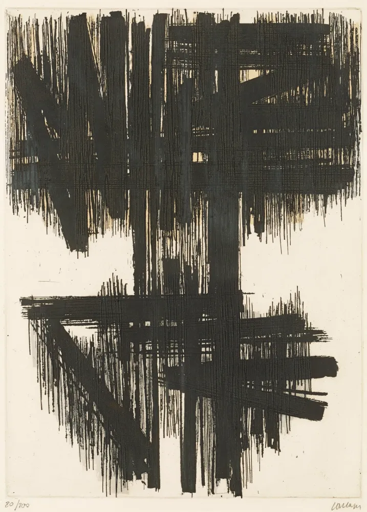 Acquaforte Soulages - Eau-forte VI