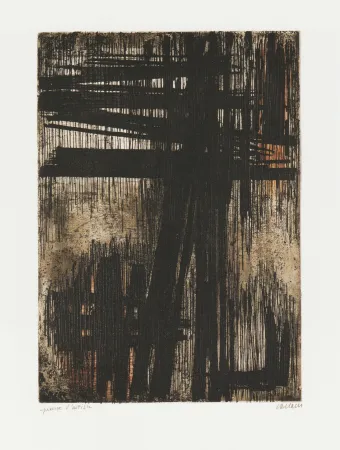 Incisione Soulages - Eau-Forte VII