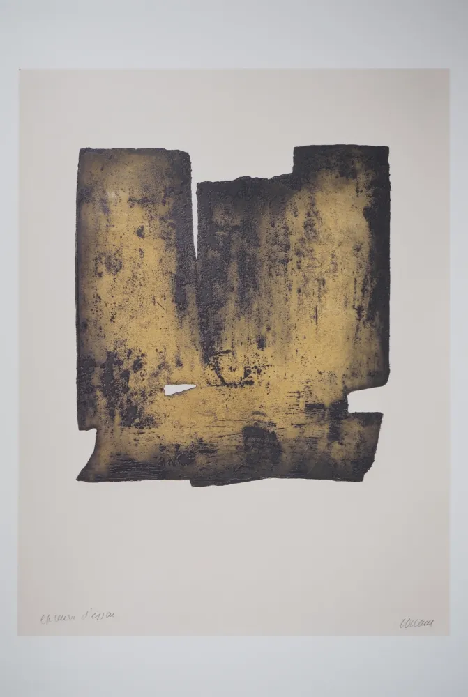 Libro Illustrato Soulages - Eau forte XII