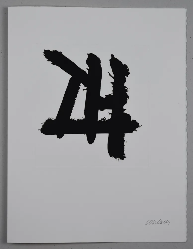 Acquaforte Soulages - EAU FORTE XXXIV