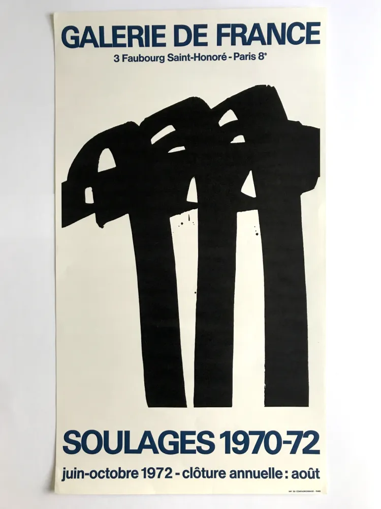 Manifesti Soulages - Galerie de France