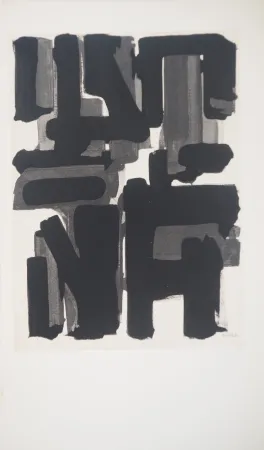 Litografia Soulages - Gouache 9
