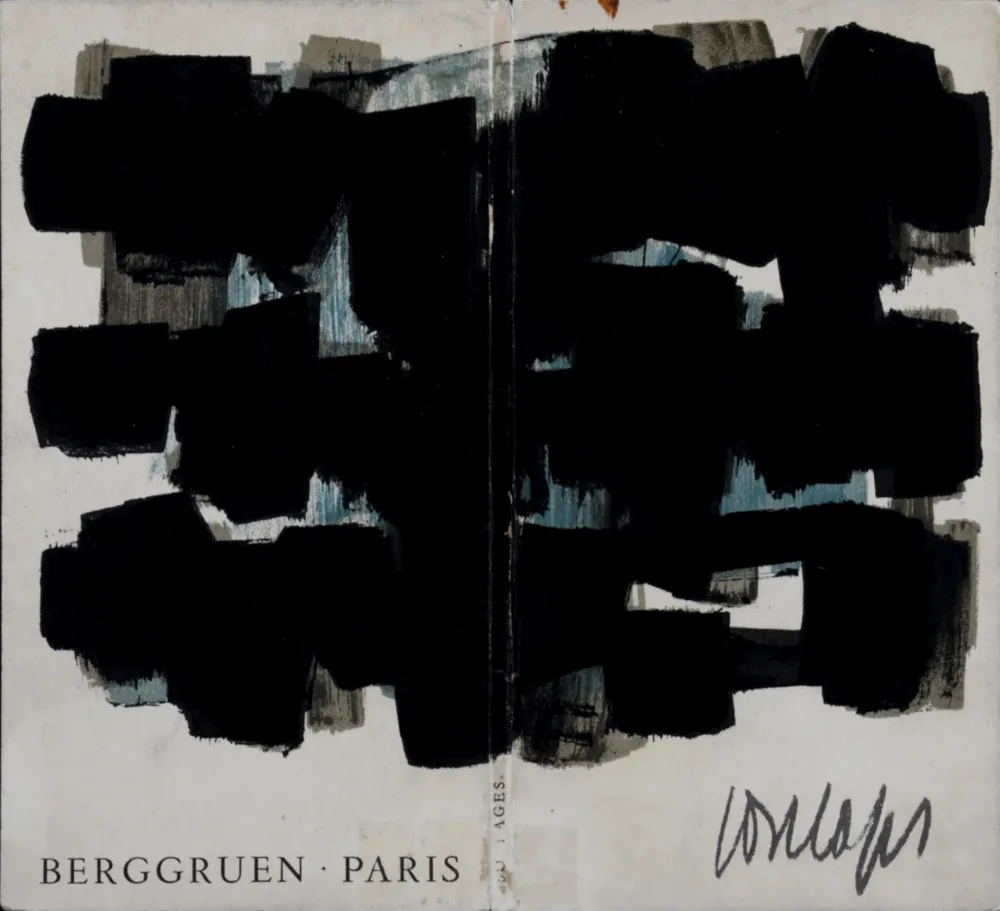 Litografia Soulages - Gouaches et gravures (Cover), 1957