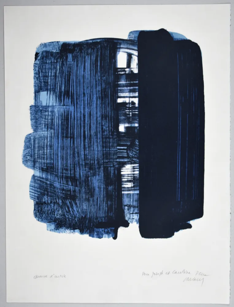 Litografia Soulages - LITHOGRAPHIE 33
