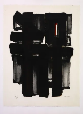 Litografia Soulages - Lithographie II
