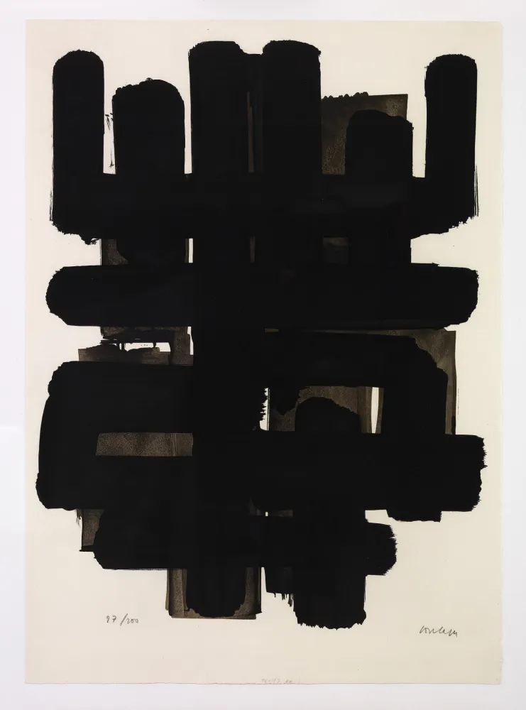Litografia Soulages - Lithographie III