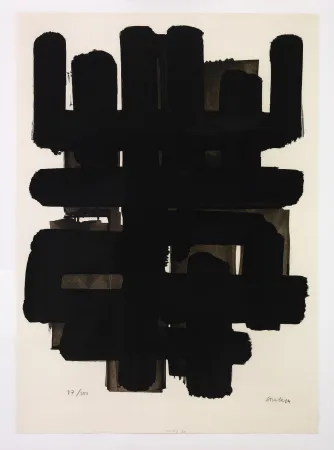 Litografia Soulages - Lithographie III