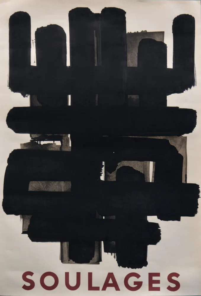 Litografia Soulages - Lithographie n° 3 Berggruen, 1958