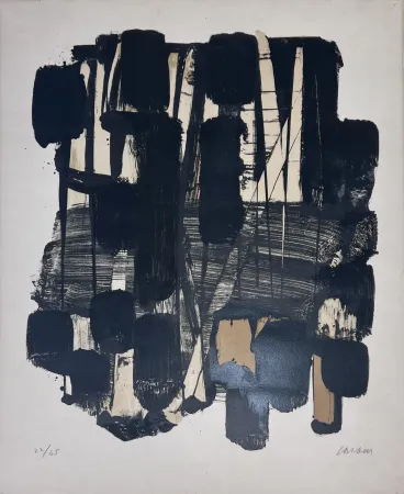 Litografia Soulages - Lithographie n°11 