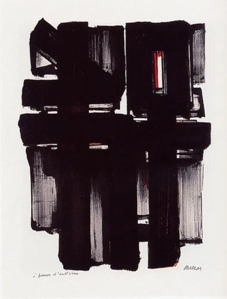 Litografia Soulages - Lithographie n°2