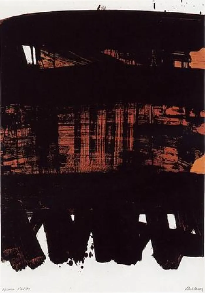 Non Tecnico Soulages - Lithographie n°22