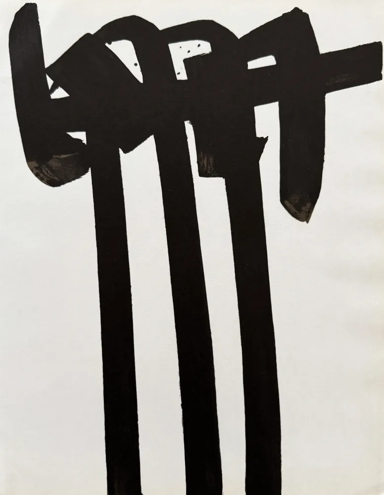 Litografia Soulages - Lithographie n°28, 1970