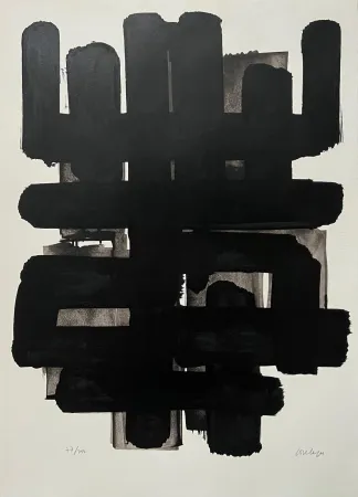 Litografia Soulages - Lithographie n°3 