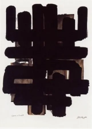 Litografia Soulages - Lithographie n°3