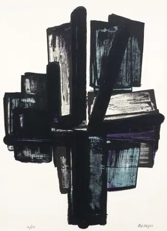 Litografia Soulages - Lithographie n°4