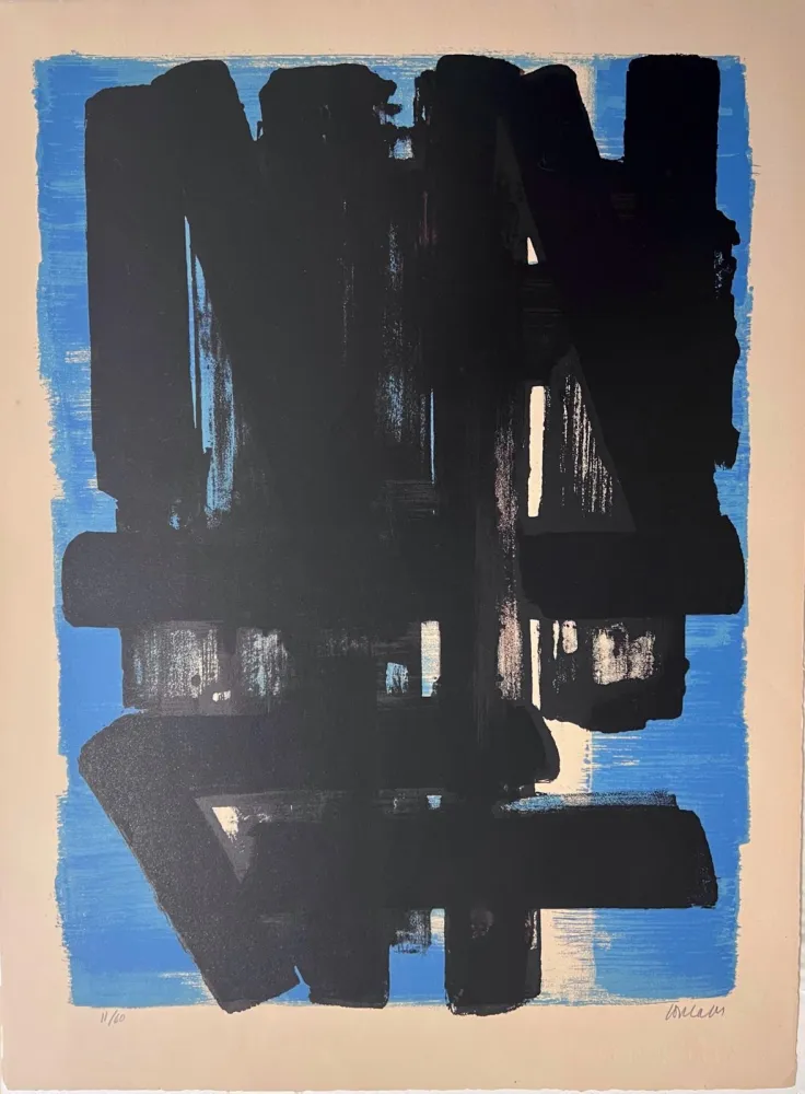 Litografia Soulages - Lithographie n°5 