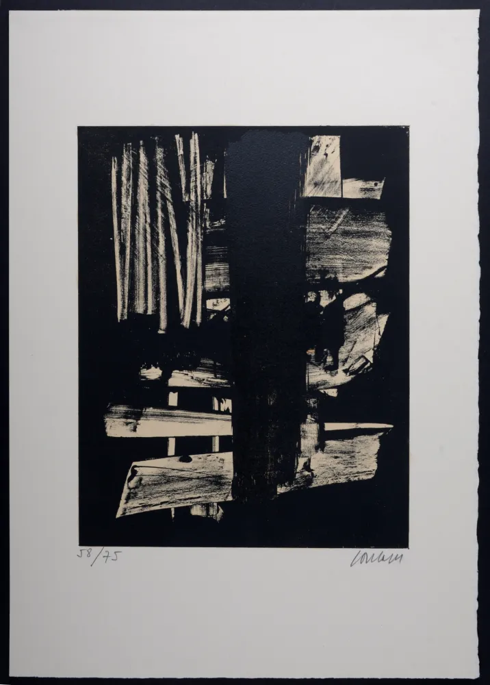 Litografia Soulages - Lithographie N°9 
