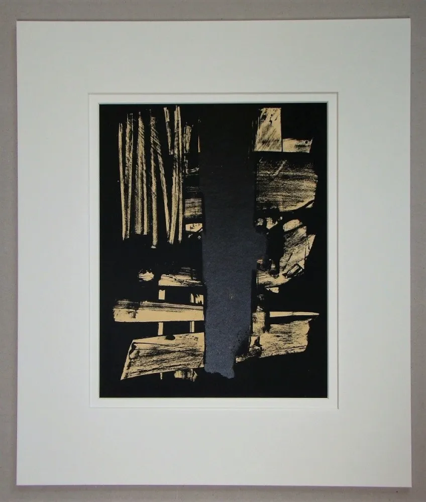 Litografia Soulages - Lithographie N°9 