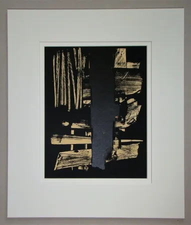 Litografia Soulages - Lithographie N°9 