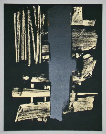 Litografia Soulages - Lithographie N°9