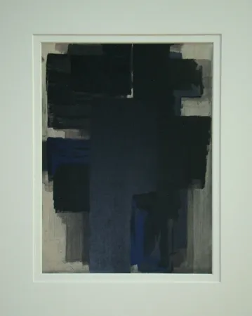 Pochoir Soulages - Peinture, 1955