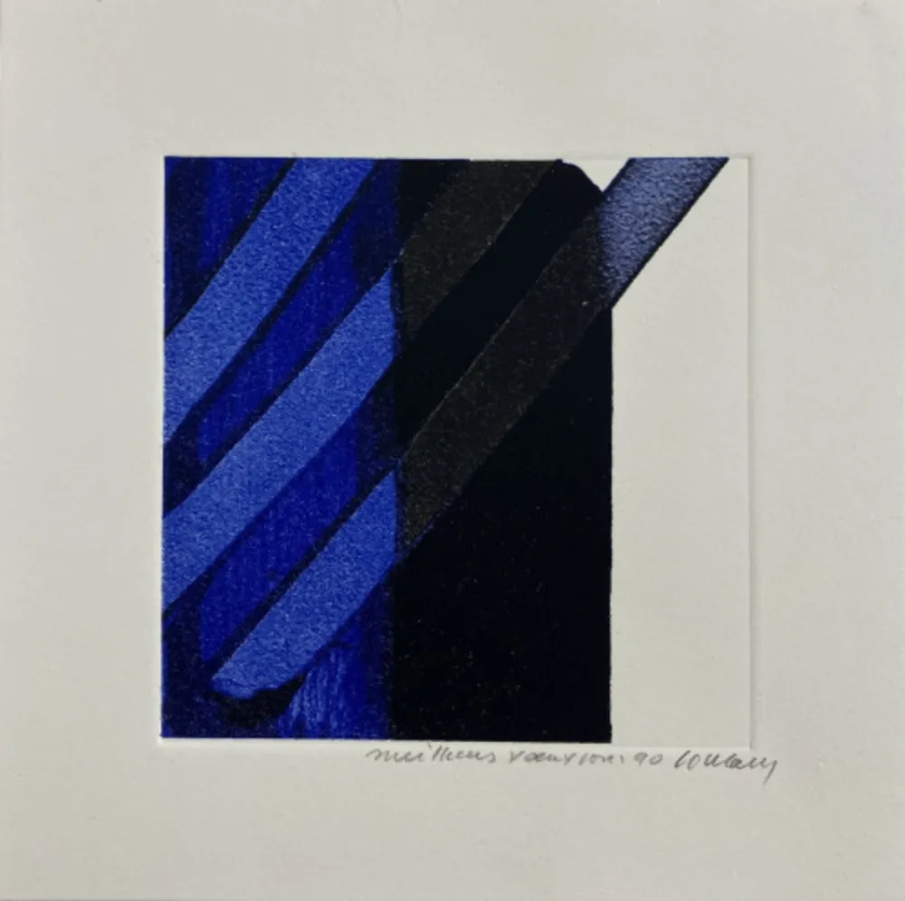 Serigrafia Soulages - Screenprint no. 17 – 1989