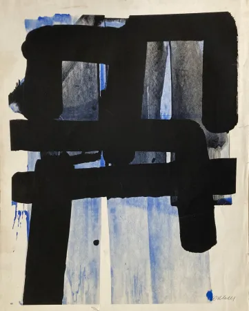Serigrafia Soulages - Sérigraphie 2 - 1973