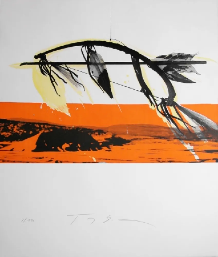 Litografia Soulie - CHEROKEE lithographie de TONY SOULIE