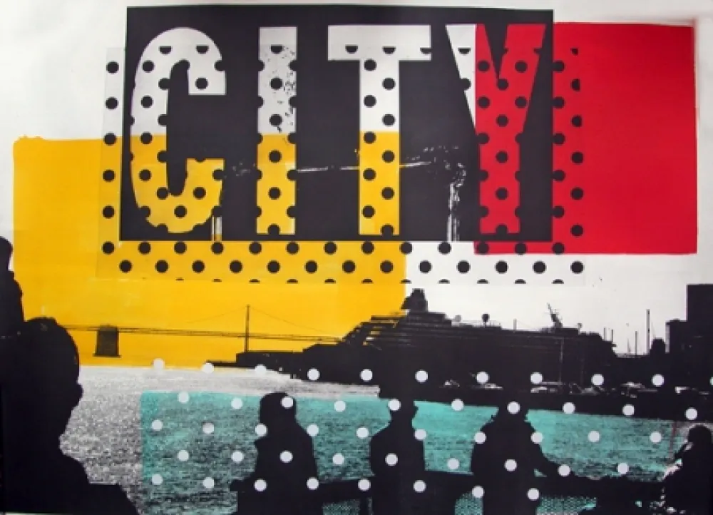 Litografia Soulie - CITY Lithographie de Tony SOULIE