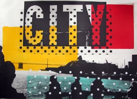 Litografia Soulie - CITY Lithographie de Tony SOULIE